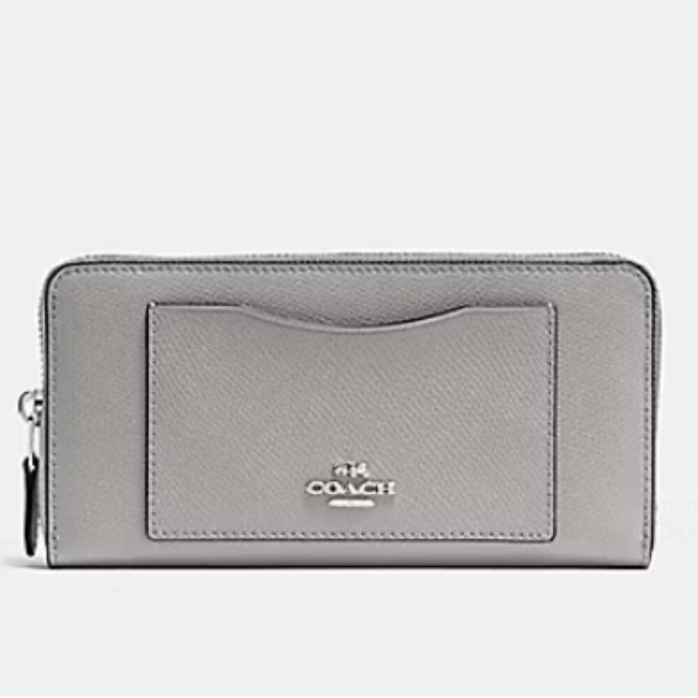 Coach Crossgrain Accordion Zip Wallet